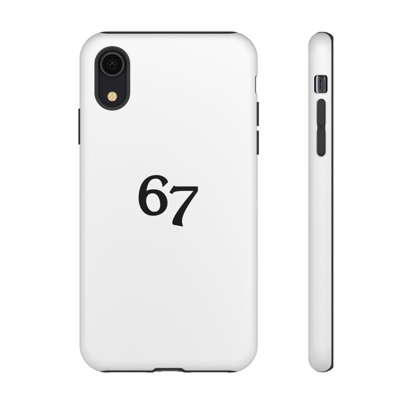 67 Phone Case, Protective Phone Cover, Customizable Tech Accessory, Unique Gift for Him or Her, Modern Minimalist Design