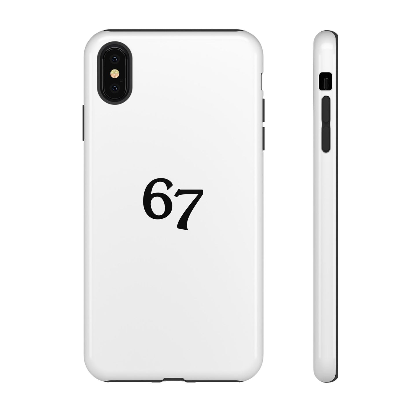 67 Phone Case, Protective Phone Cover, Customizable Tech Accessory, Unique Gift for Him or Her, Modern Minimalist Design