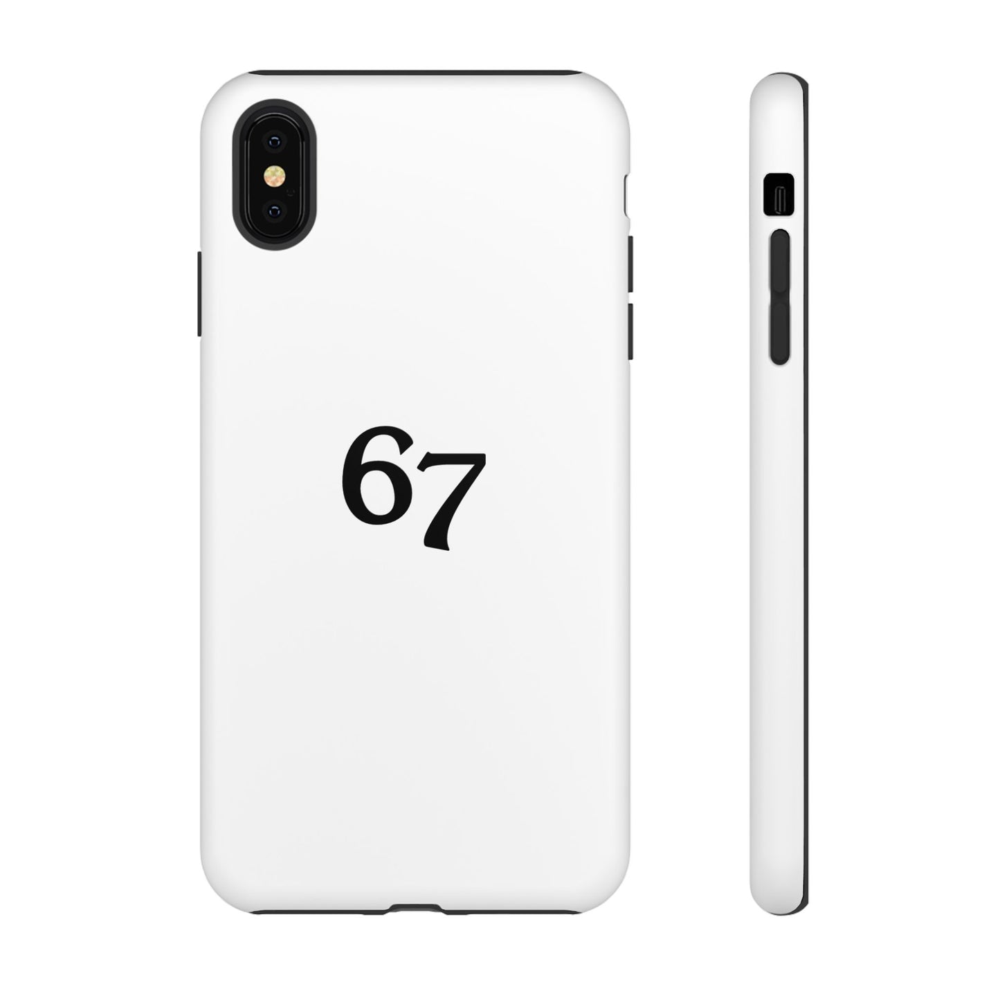 67 Phone Case, Protective Phone Cover, Customizable Tech Accessory, Unique Gift for Him or Her, Modern Minimalist Design