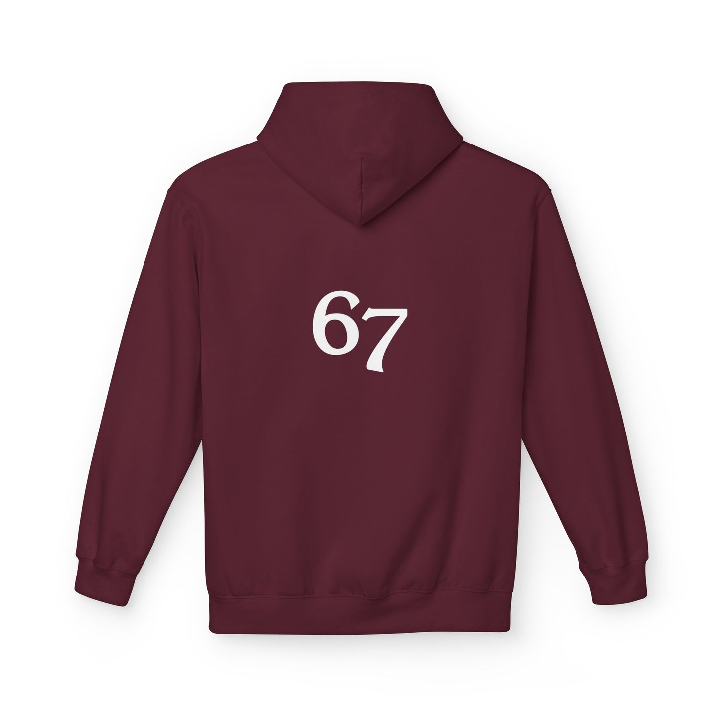 67 Cozy Unisex Midweight Softstyle Fleece Hoodie | Perfect for Fall, Gift for Friends, Casual Wear, Relaxing at Home, Trendy Layer