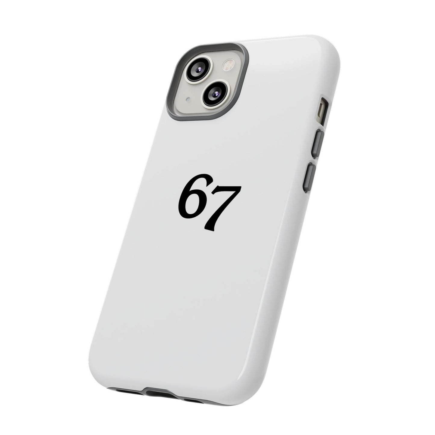 67 Phone Case, Protective Phone Cover, Customizable Tech Accessory, Unique Gift for Him or Her, Modern Minimalist Design