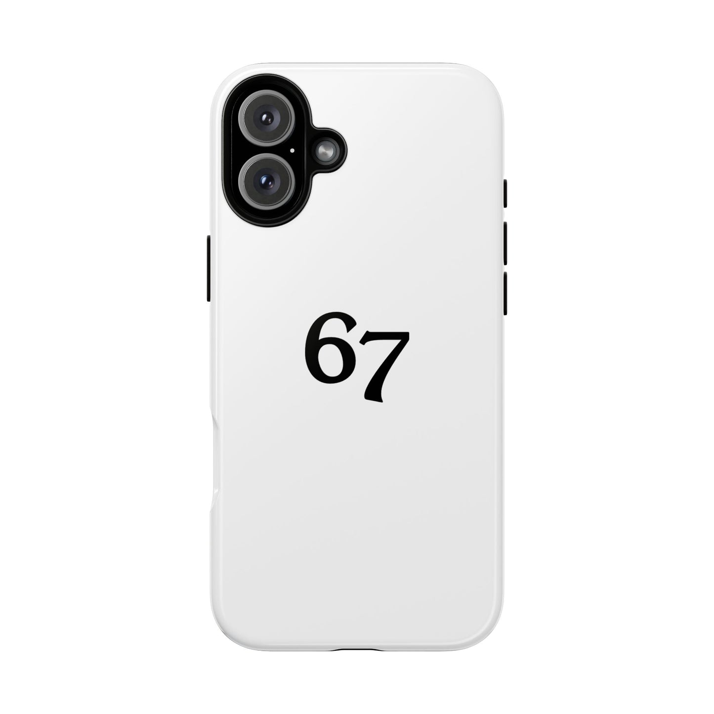 67 Phone Case, Protective Phone Cover, Customizable Tech Accessory, Unique Gift for Him or Her, Modern Minimalist Design