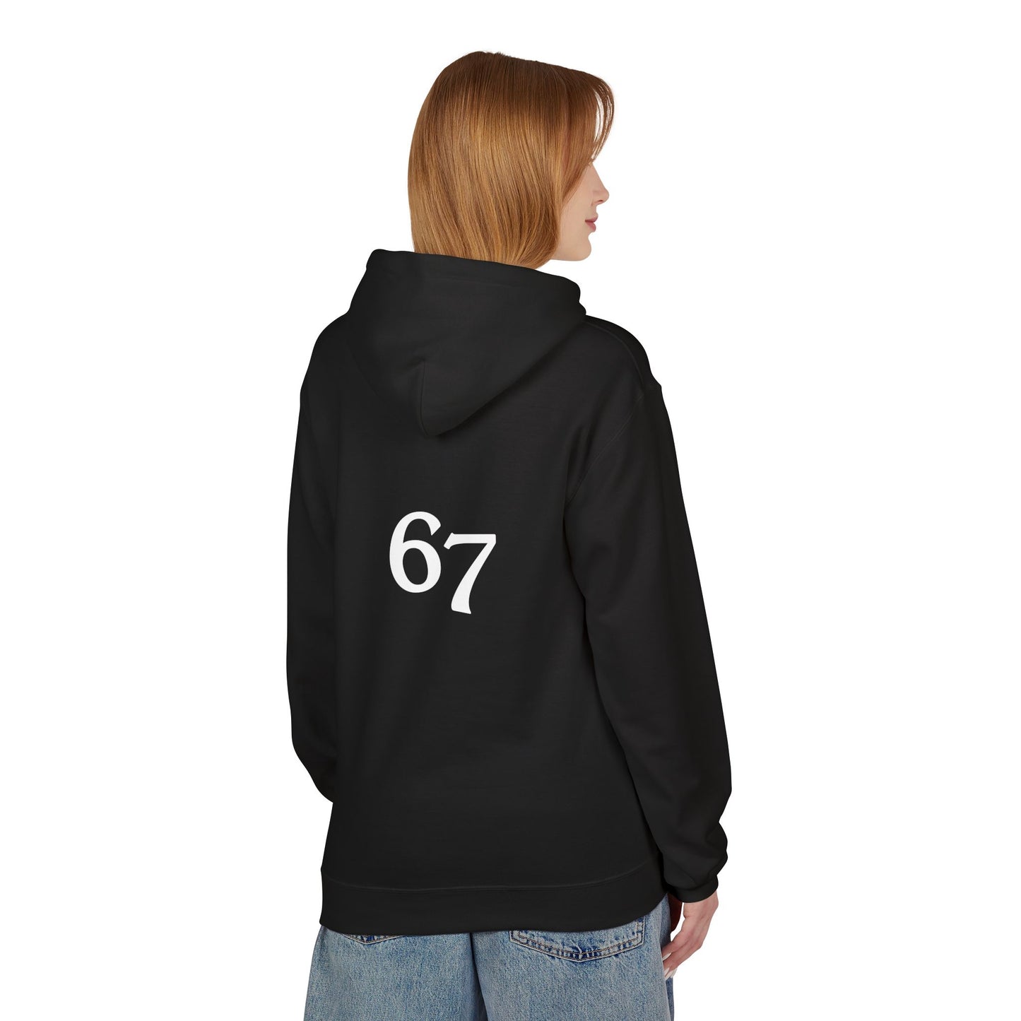 67 Cozy Unisex Midweight Softstyle Fleece Hoodie | Perfect for Fall, Gift for Friends, Casual Wear, Relaxing at Home, Trendy Layer