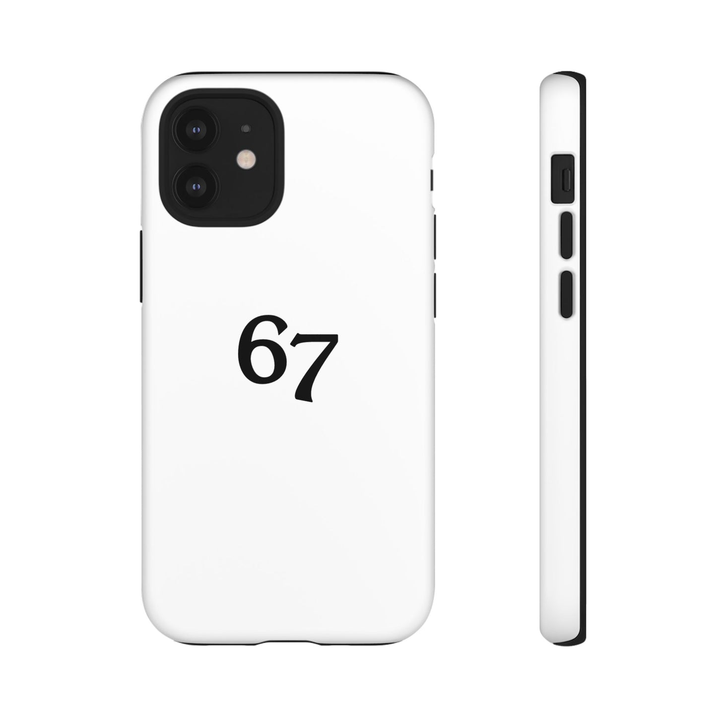 67 Phone Case, Protective Phone Cover, Customizable Tech Accessory, Unique Gift for Him or Her, Modern Minimalist Design