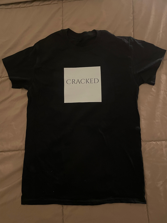 Cracked short sleeve t-shirt - white press