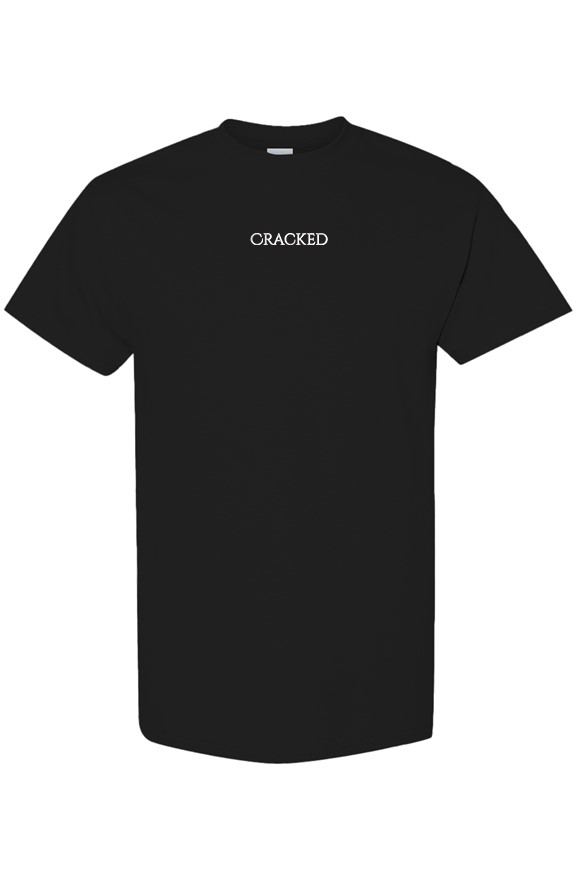 Cracked short sleeve t-shirt - white stitched