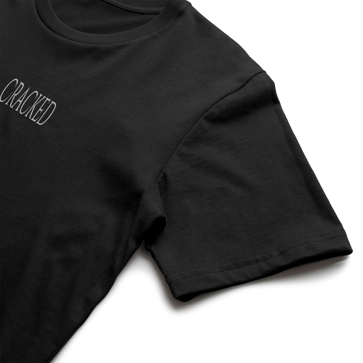 Cracked short sleeve t-shirt - white stitched