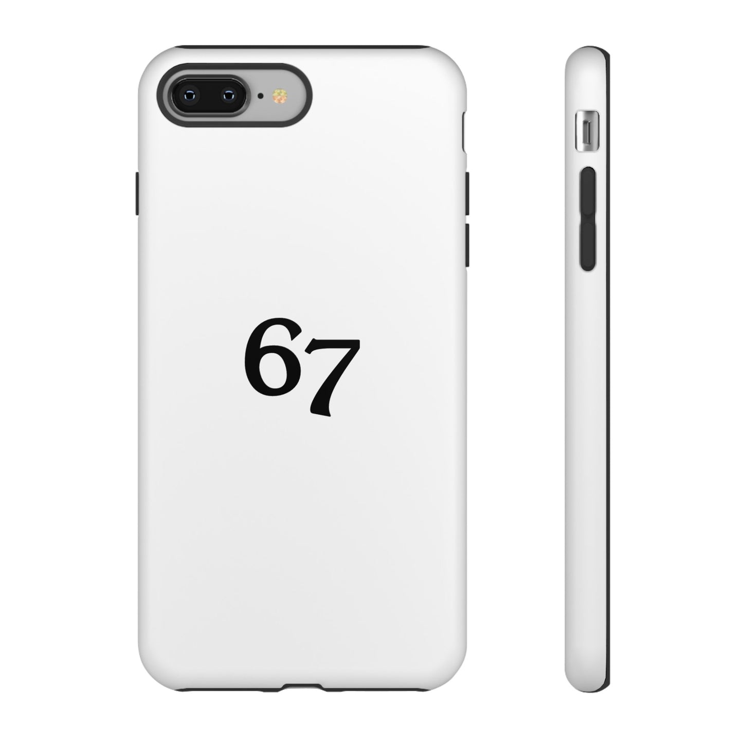 67 Phone Case, Protective Phone Cover, Customizable Tech Accessory, Unique Gift for Him or Her, Modern Minimalist Design