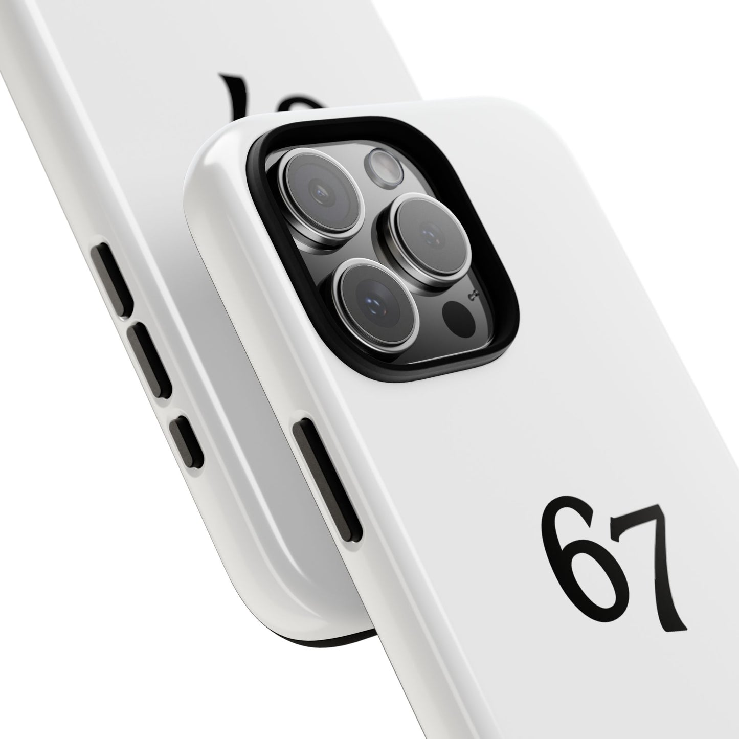 67 Phone Case, Protective Phone Cover, Customizable Tech Accessory, Unique Gift for Him or Her, Modern Minimalist Design