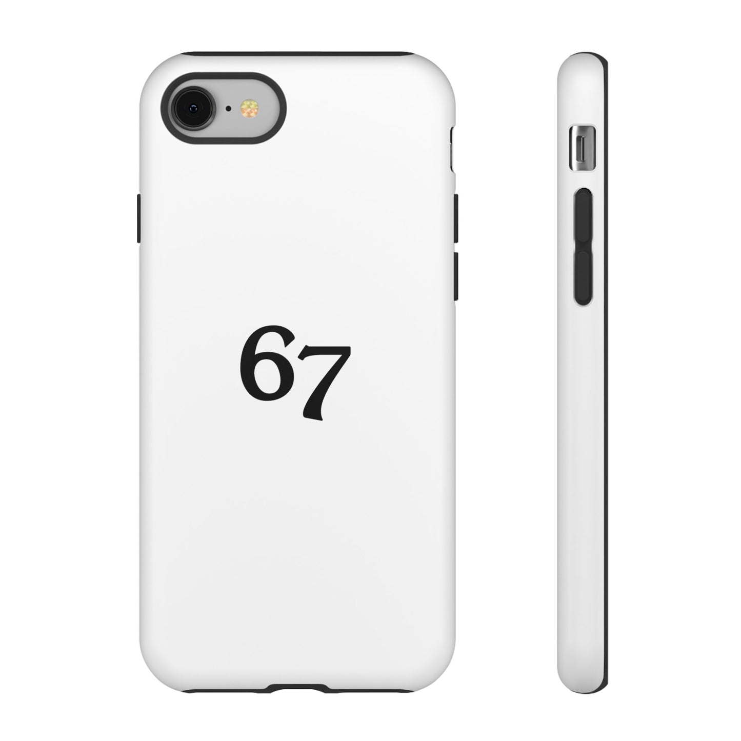 67 Phone Case, Protective Phone Cover, Customizable Tech Accessory, Unique Gift for Him or Her, Modern Minimalist Design