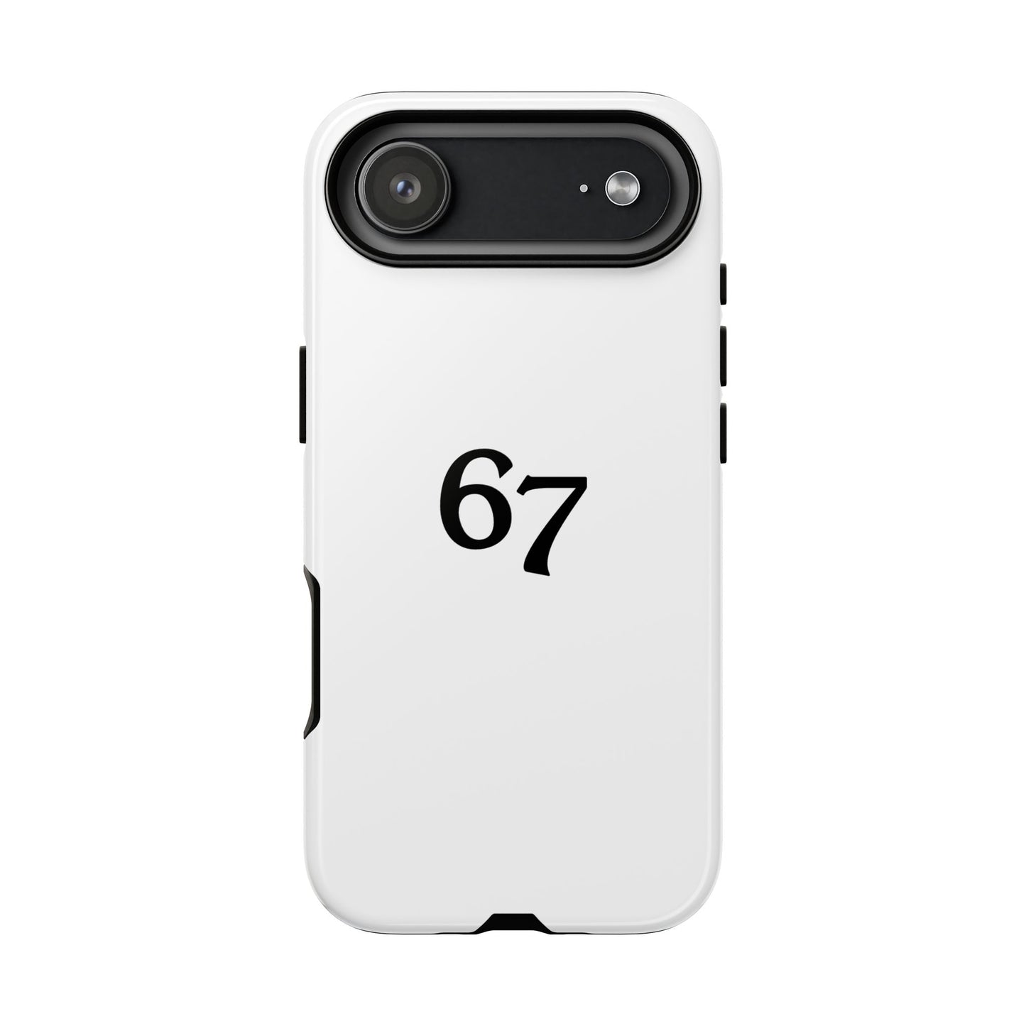 67 Phone Case, Protective Phone Cover, Customizable Tech Accessory, Unique Gift for Him or Her, Modern Minimalist Design