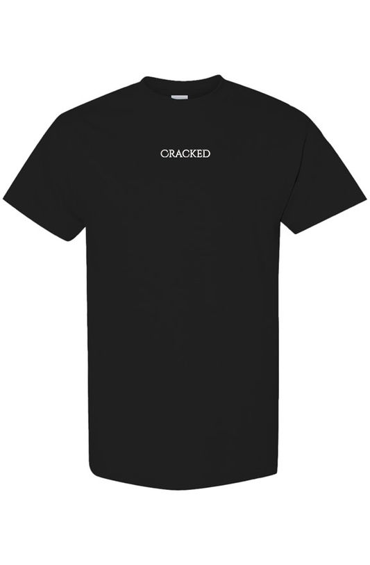 Cracked short sleeve t-shirt - white stitched